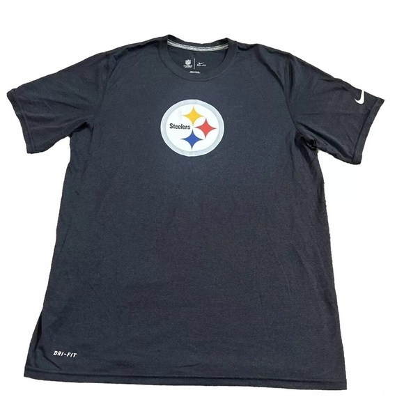 Nike Other - Pittsburgh Steelers Shirt Large Black Nike Dri-Fit NFL On Field Apparel Sz Large